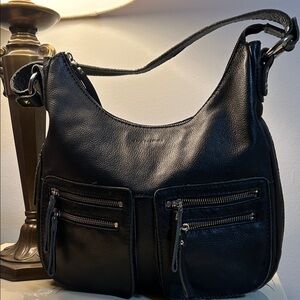 Black Leather Shoulder Bag